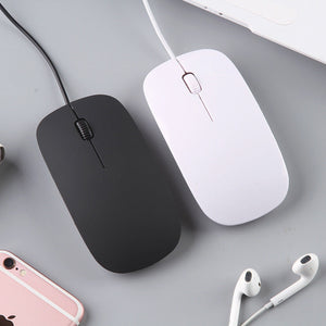 Enhance Your Workspace with the Ultra-thin Wired Mouse