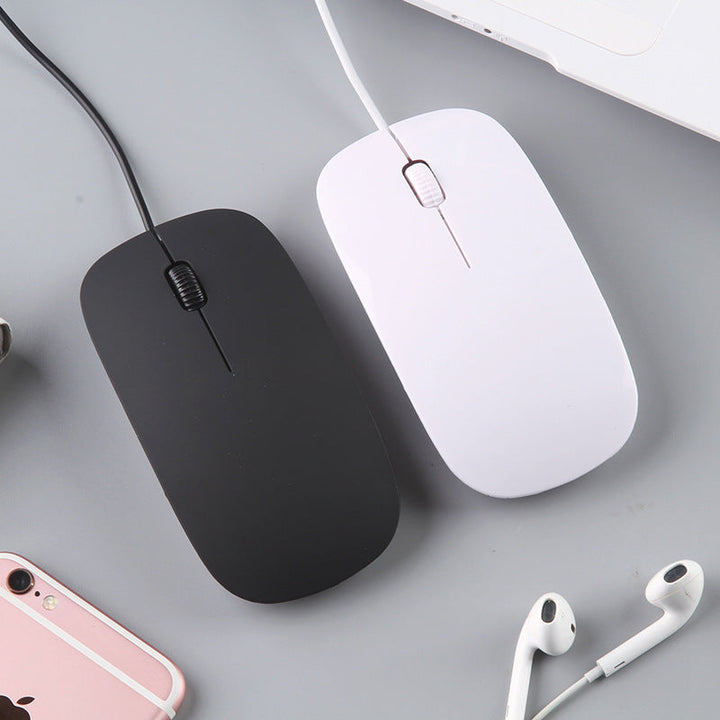 Enhance Your Workspace with the Ultra-thin Wired Mouse