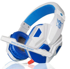 Discover the Ultimate Listening Experience with Voice with Mike Black Blue Light Headphones