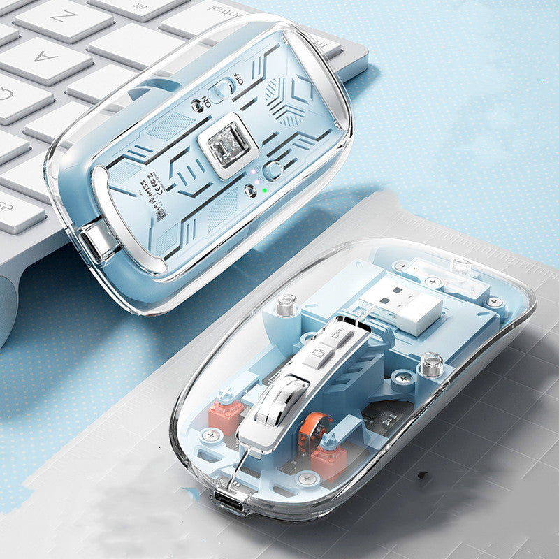 Transparent Wireless Bluetooth Mouse