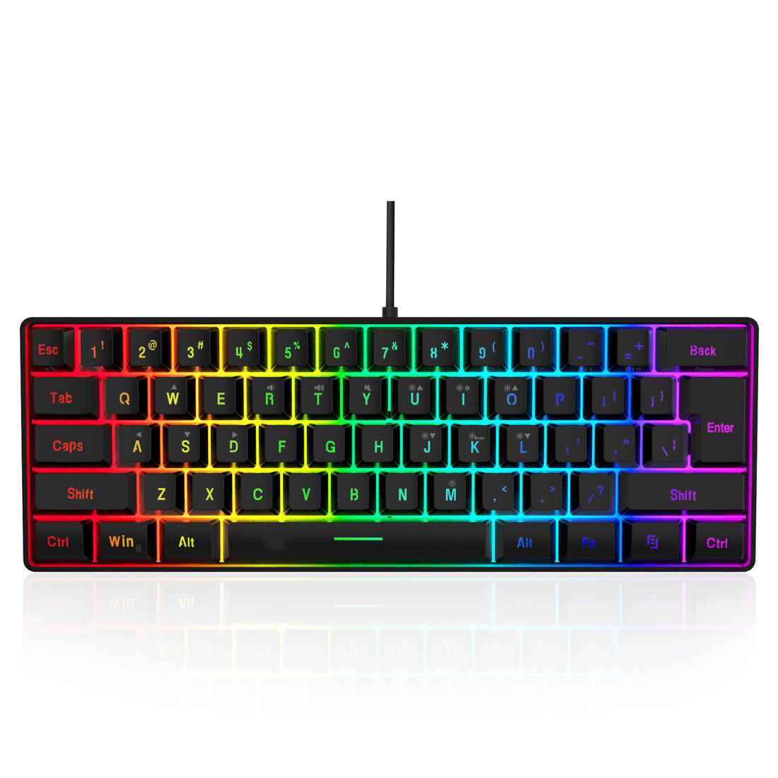 61 Keys Wired Gaming Membrane Keyboard