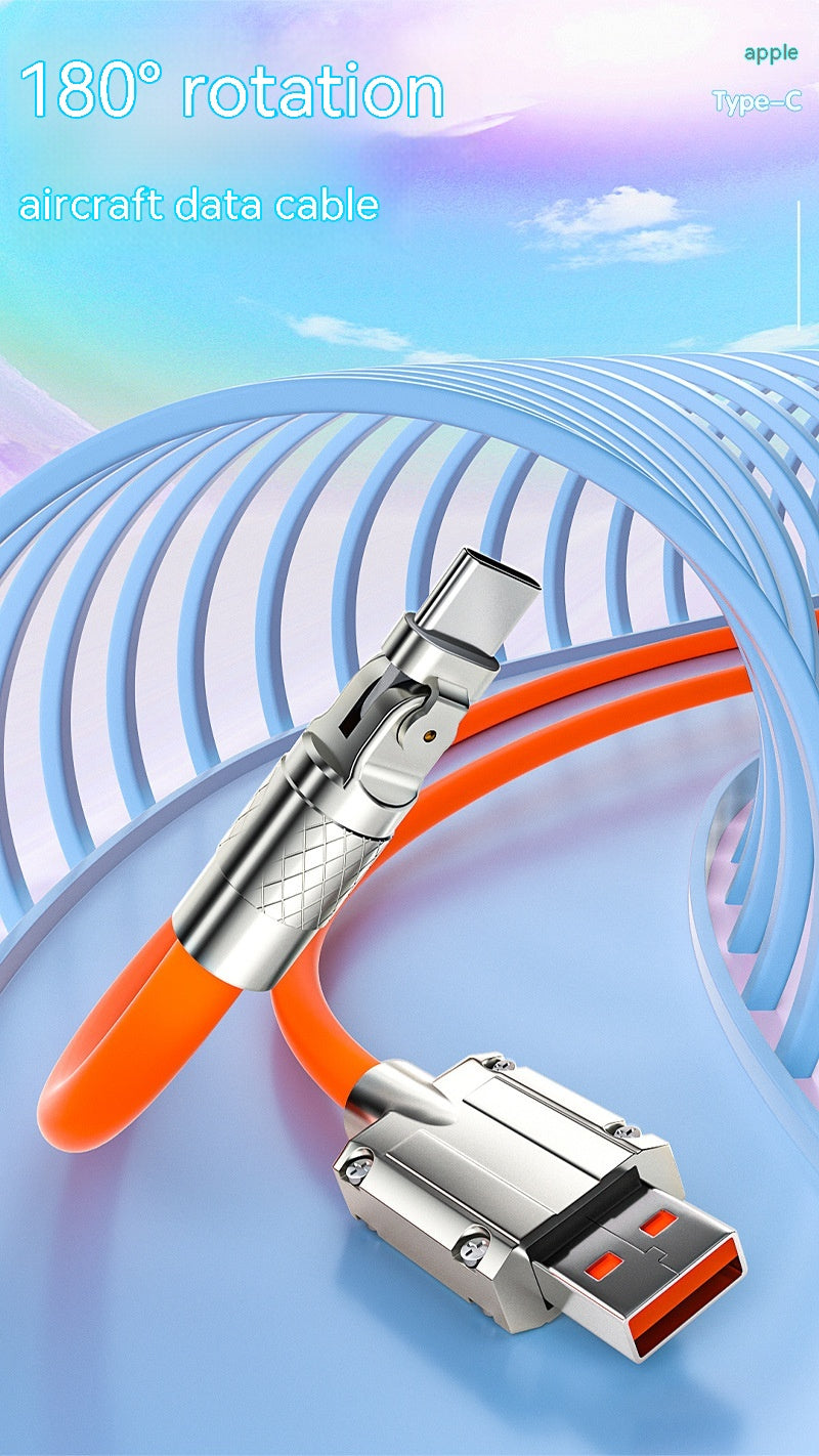 Rotating Elbow Data Super Fast Charging Cable