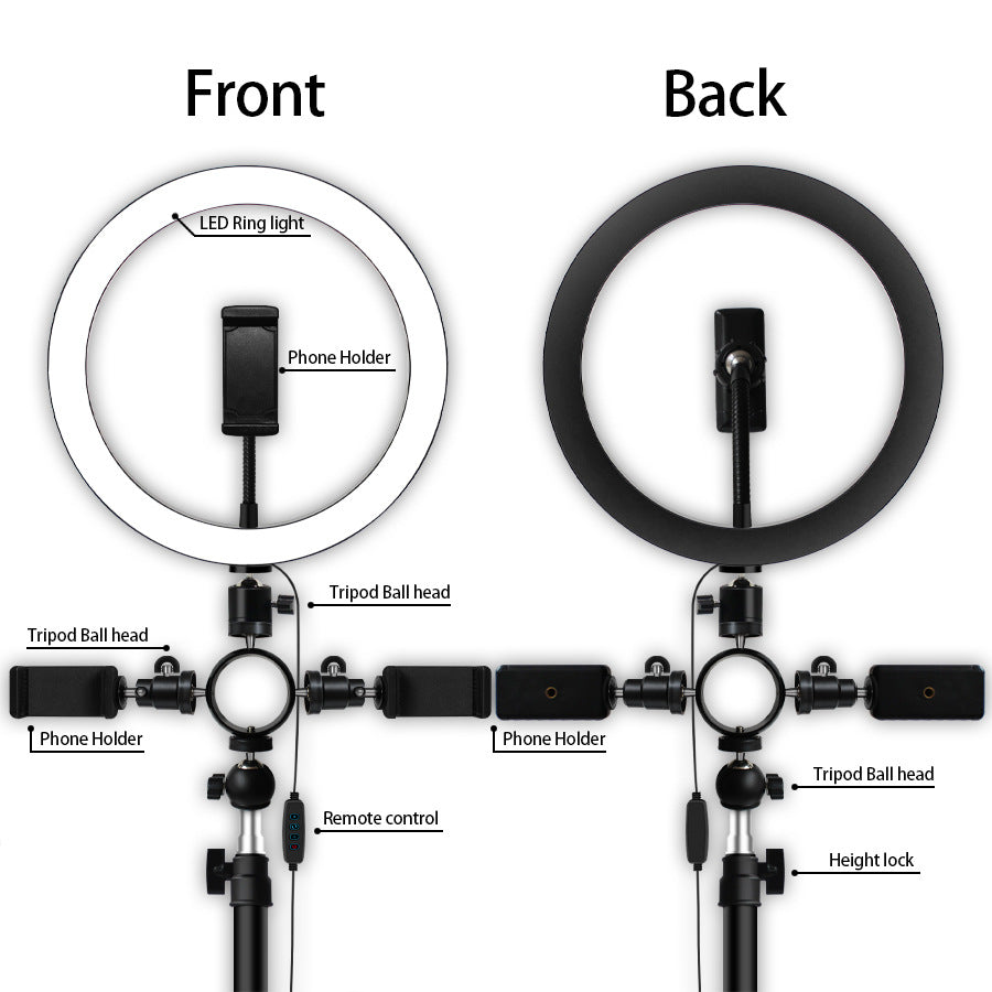 Led tripod multi-position fill light