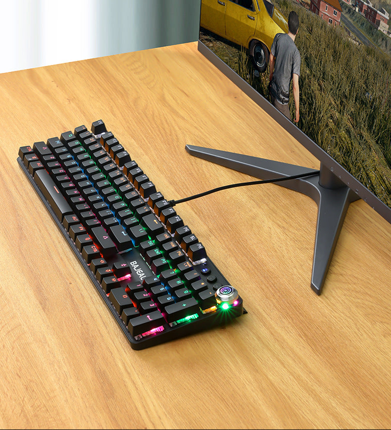 Metal Real Mechanical Keyboard Wired