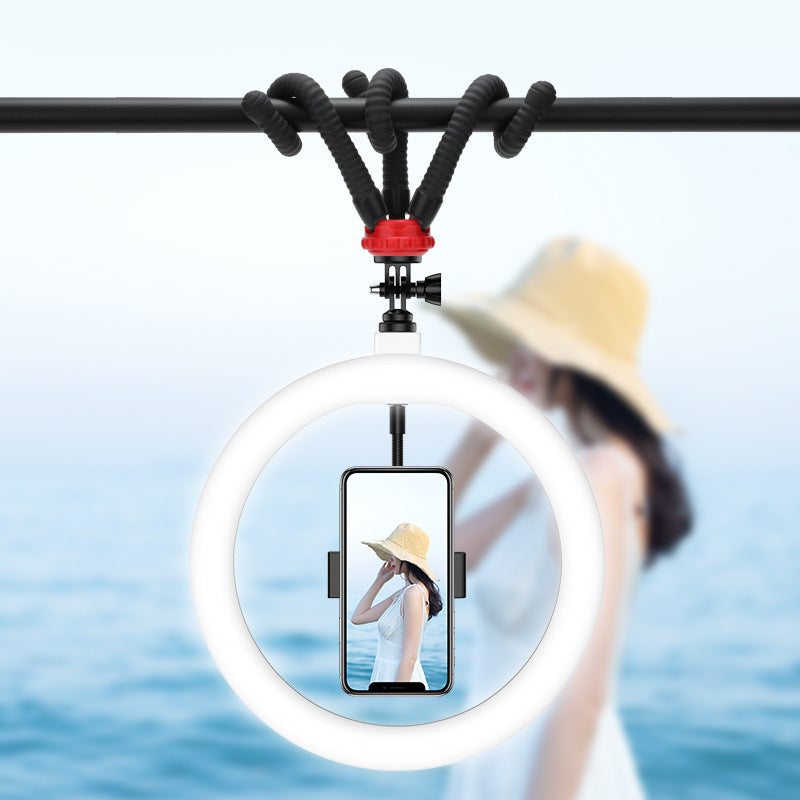 Desktop Tripod 10 Inch LED Net Red