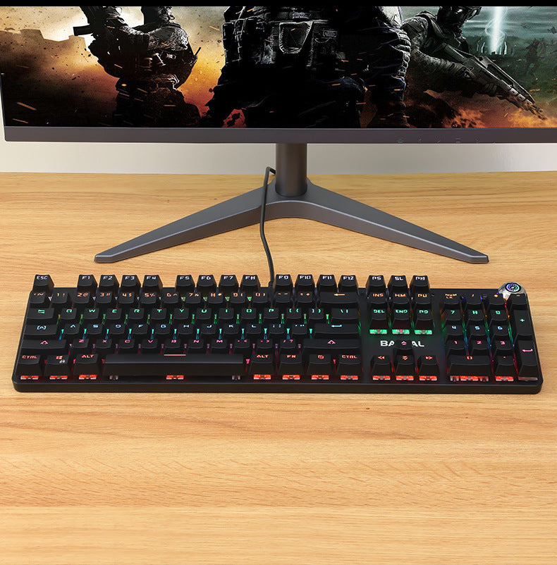 Metal Real Mechanical Keyboard Wired