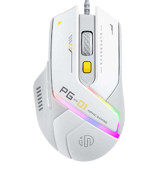 Mouse Wired Usb Macro Mute Silent Gaming