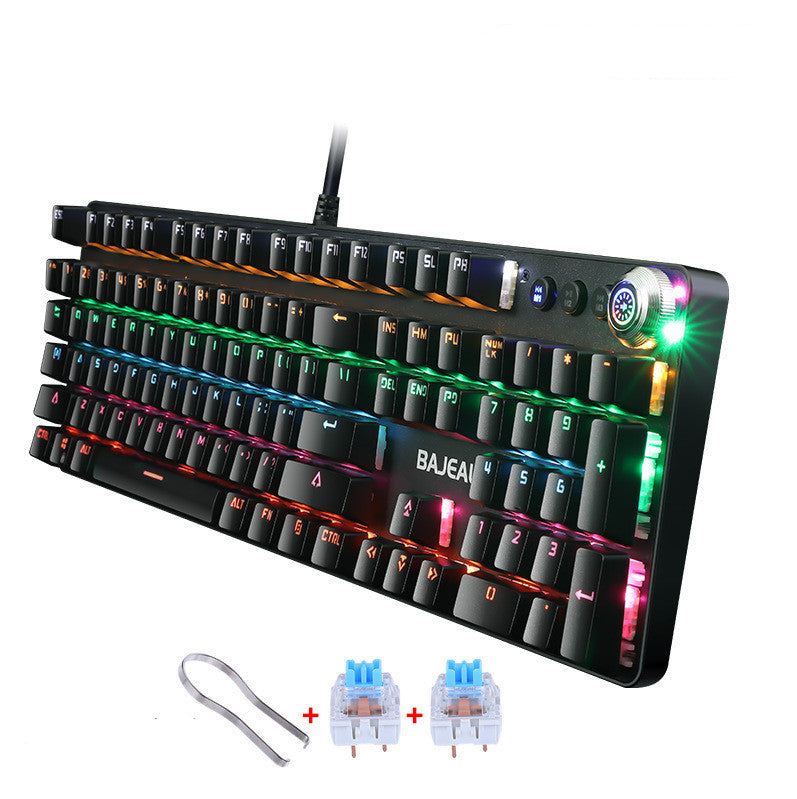 Metal Real Mechanical Keyboard Wired