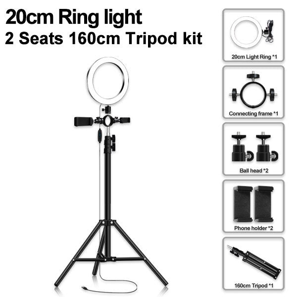 Led tripod multi-position fill light