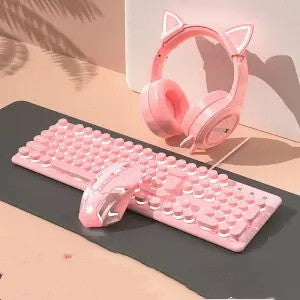 Touch Wired Punk Keyboard And Mouse Set