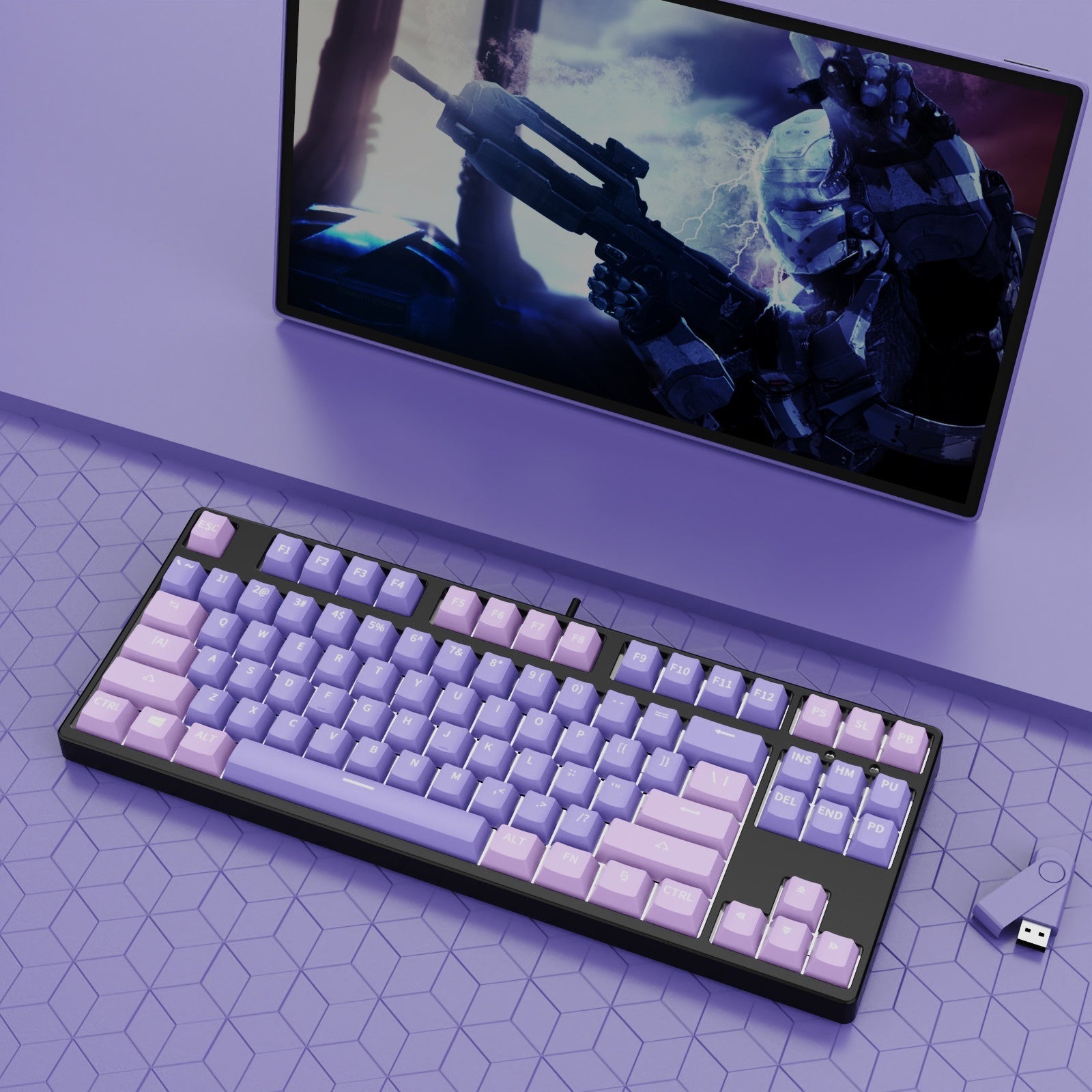 87 Key Wired Game Mechanical Keyboard