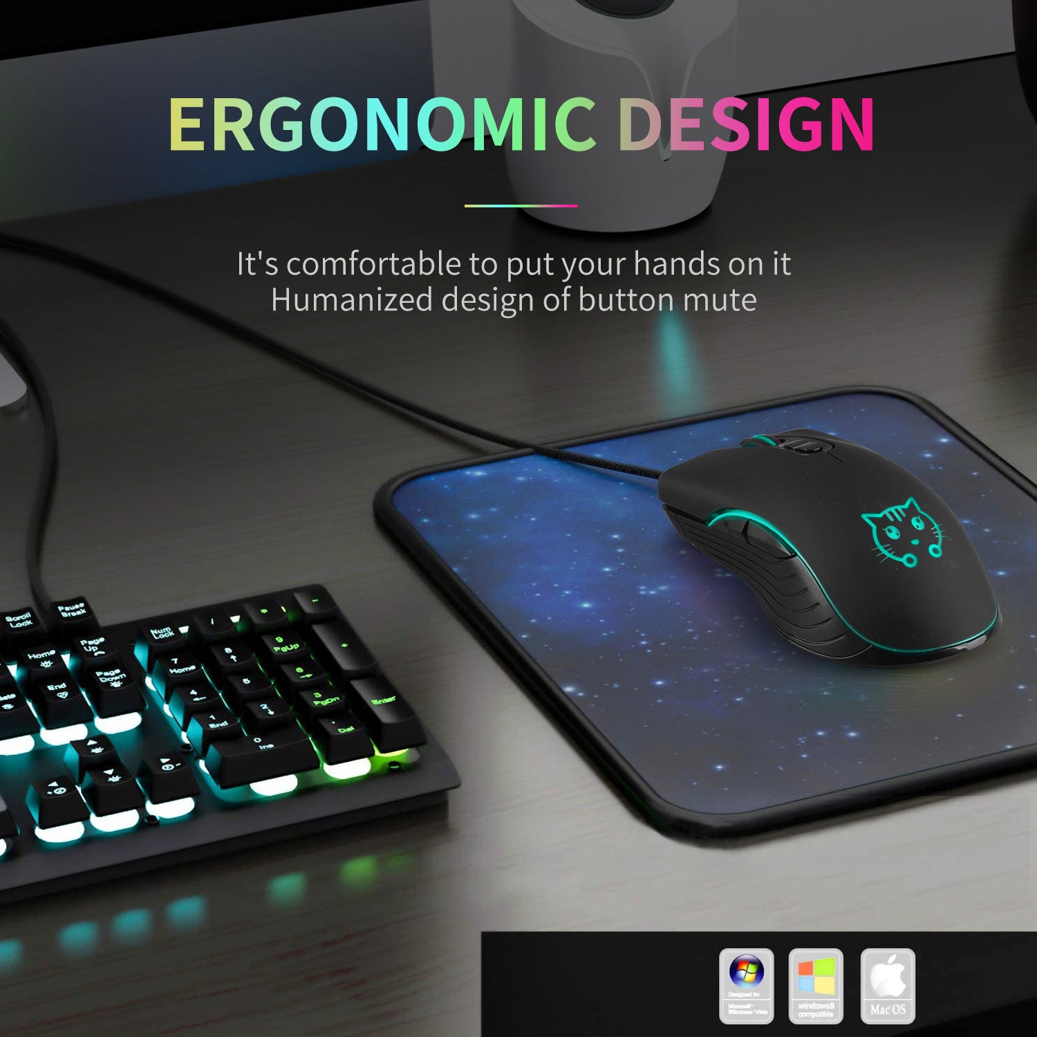 Cat Wired Gaming Electronic Sports Mouse