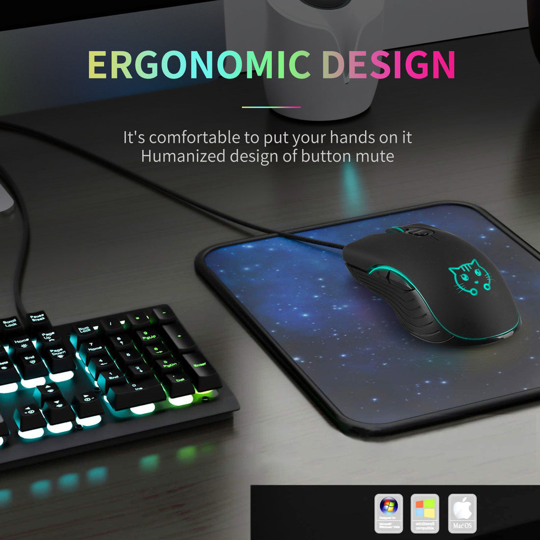 Cat Wired Gaming Electronic Sports Mouse