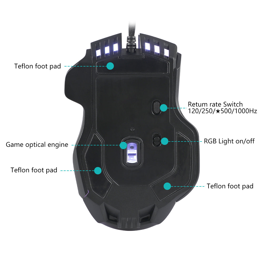 M11pro Mechanical Mouse Wired 11-key