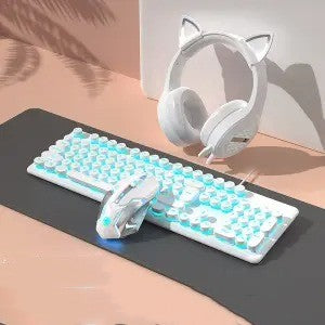 Touch Wired Punk Keyboard And Mouse Set