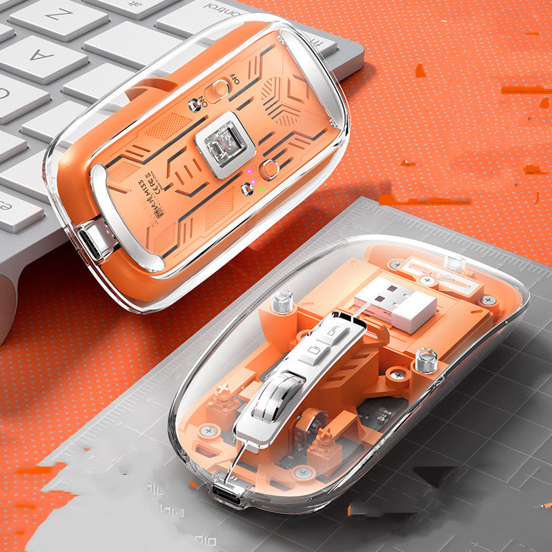 Transparent Wireless Bluetooth Mouse