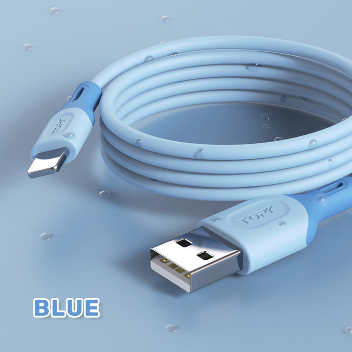 fast charging silicone data cable