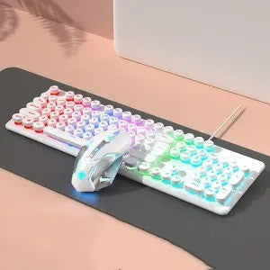 Touch Wired Punk Keyboard And Mouse Set