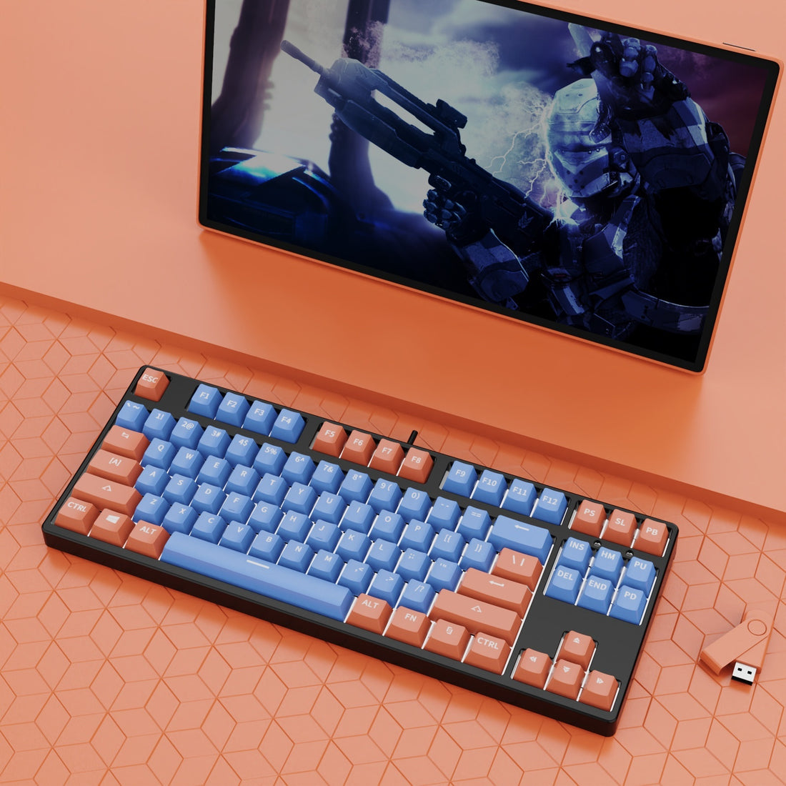 87 Key Wired Game Mechanical Keyboard