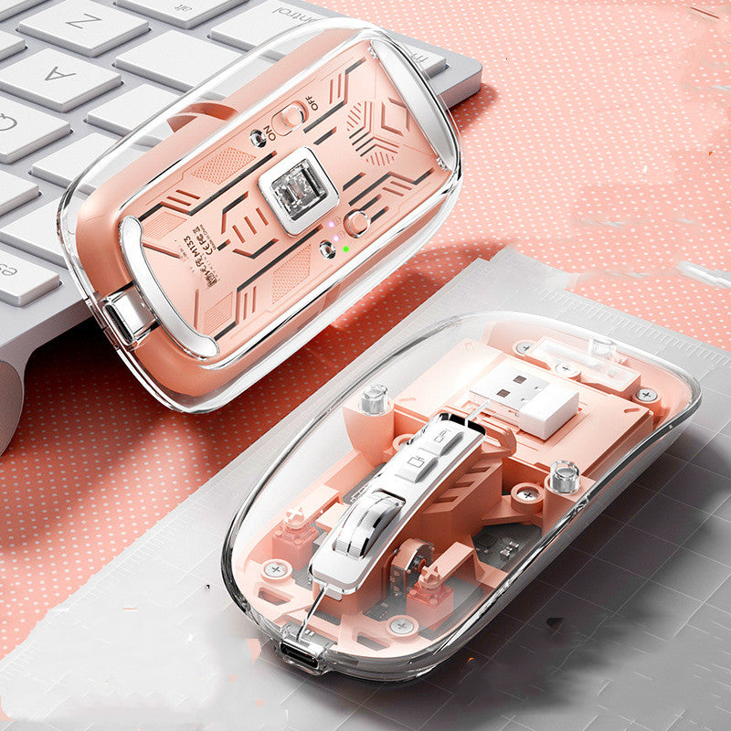 Transparent Wireless Bluetooth Mouse