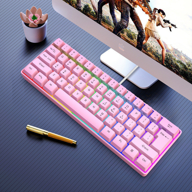 61 Keys Wired Gaming Membrane Keyboard