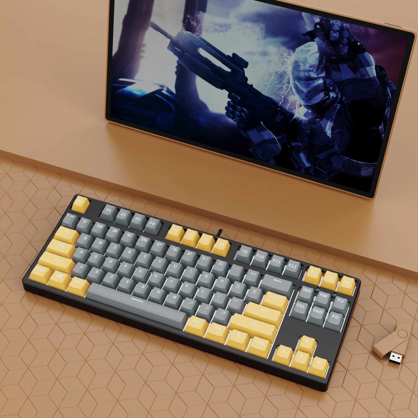 87 Key Wired Game Mechanical Keyboard