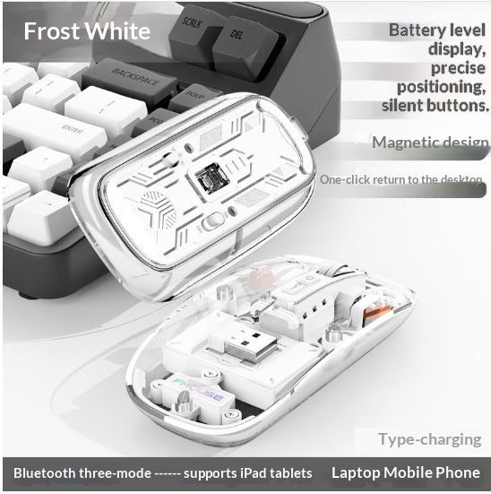 Transparent Wireless Bluetooth Mouse