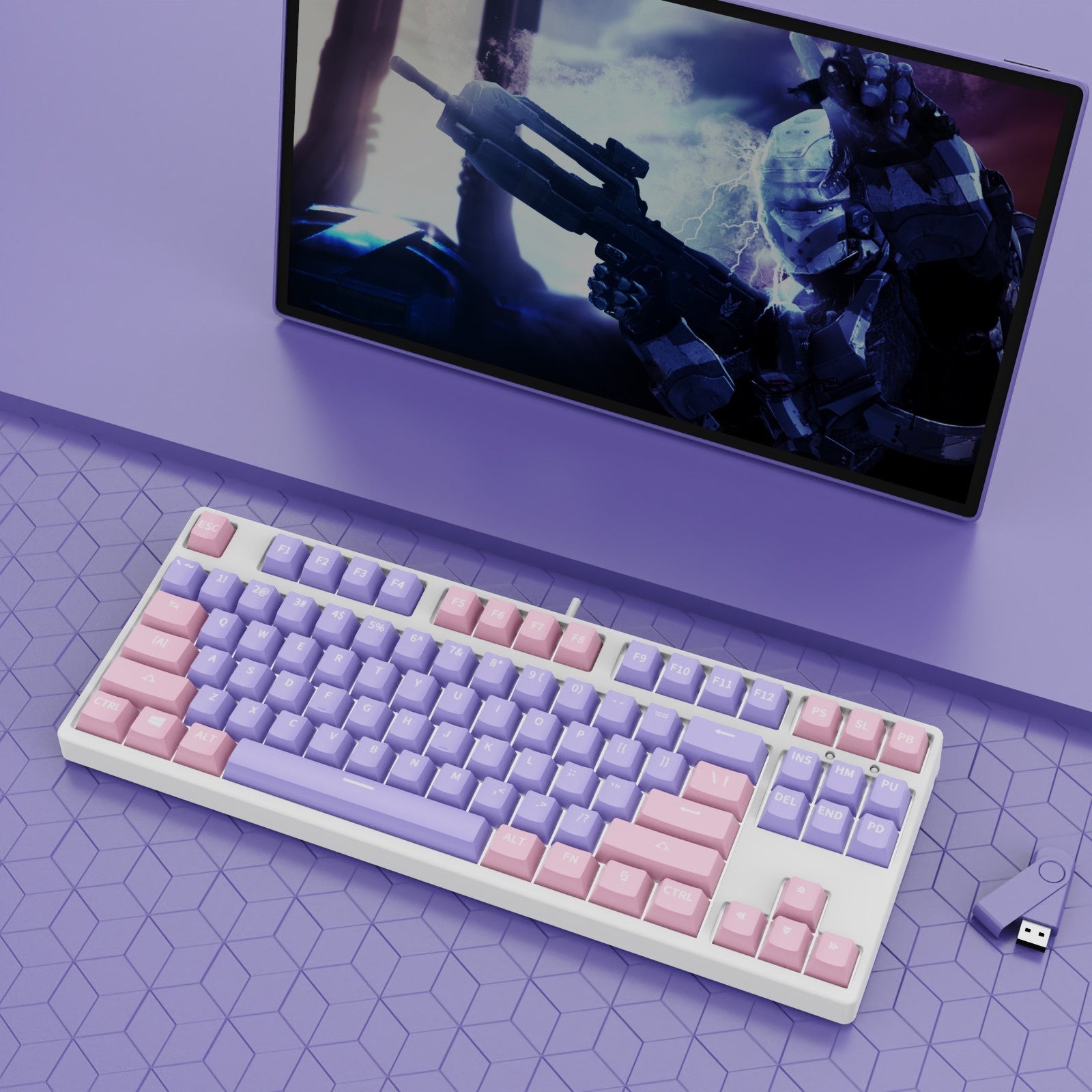 87 Key Wired Game Mechanical Keyboard