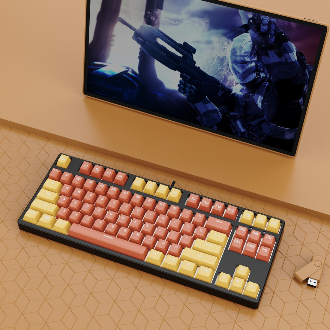 87 Key Wired Game Mechanical Keyboard