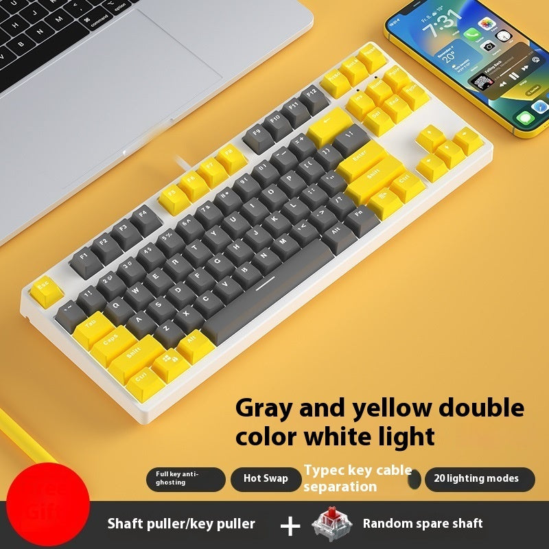 87 Key Wired Game Mechanical Keyboard