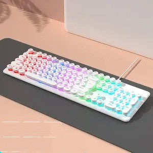 Touch Wired Punk Keyboard And Mouse Set