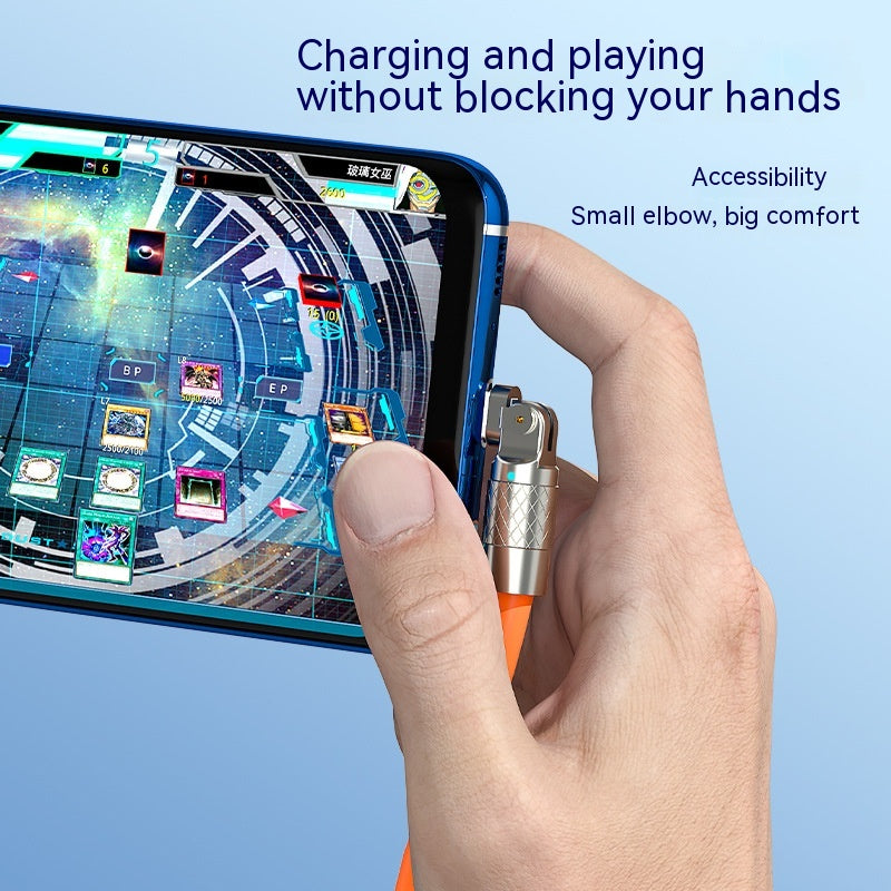 Rotating Elbow Data Super Fast Charging Cable